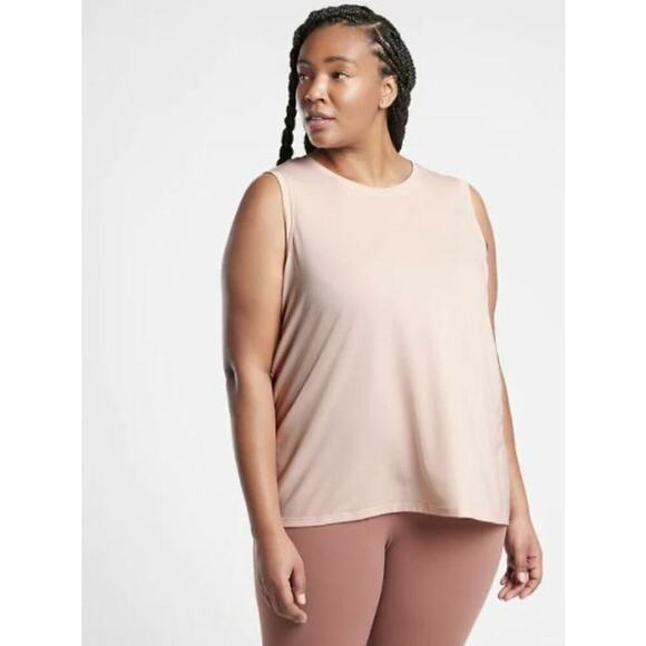 Athleta Tops - Athleta Womens Vital Tank 2.0 Size 1X Plus Pink Ballerina Gown Athleisure